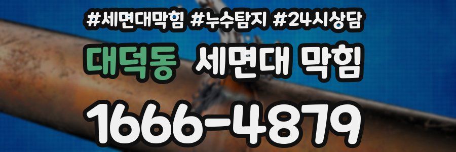 대덕동 세면대 막힘