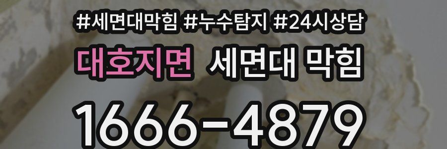 대호지면 세면대 막힘