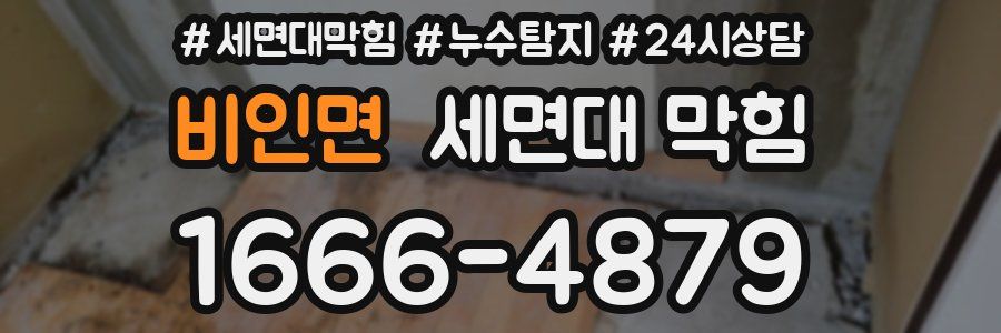 비인면 세면대 막힘