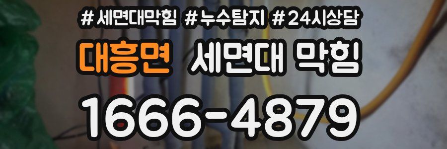 대흥면 세면대 막힘