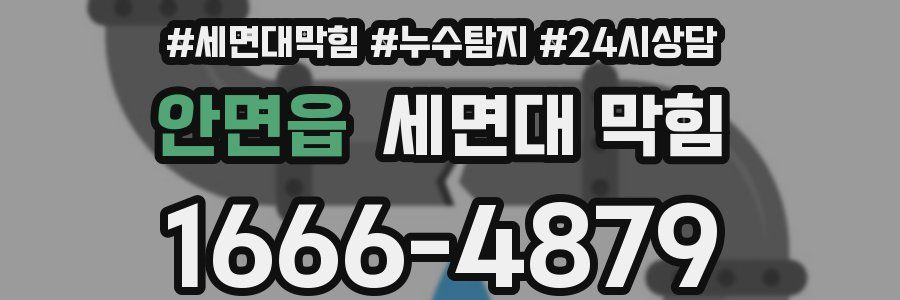 안면읍 세면대 막힘