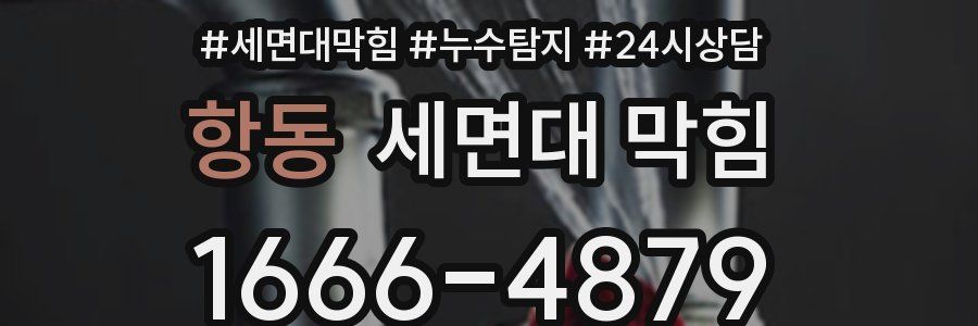 항동 세면대 막힘