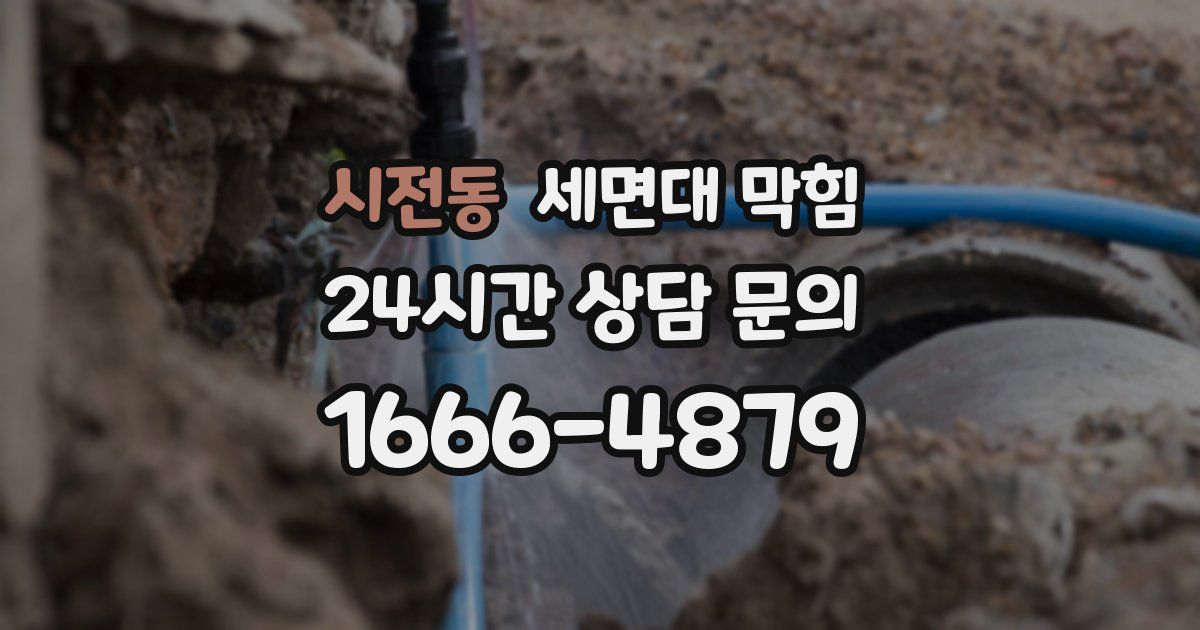 시전동 세면대 막힘