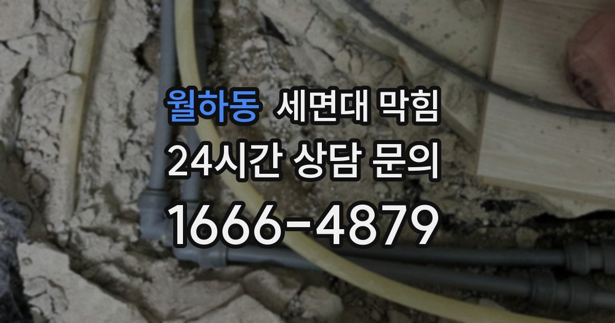 월하동 세면대 막힘