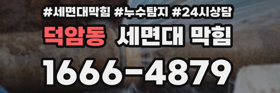 덕암동 세면대 막힘