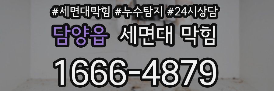 담양읍 세면대 막힘