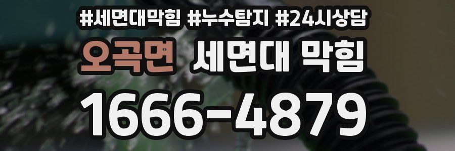 오곡면 세면대 막힘