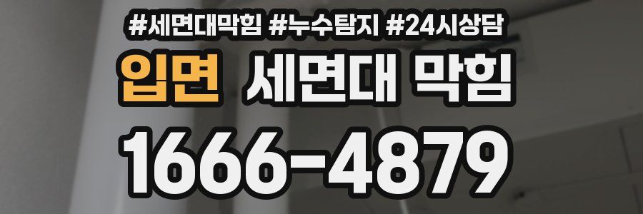 입면 세면대 막힘