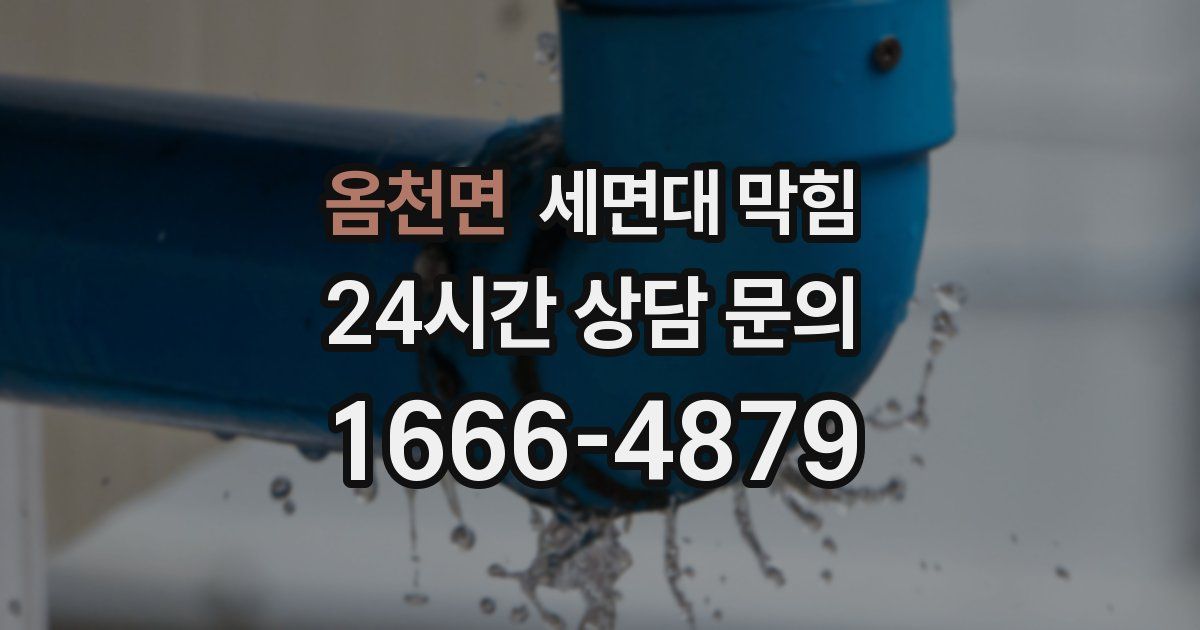 옴천면 세면대 막힘