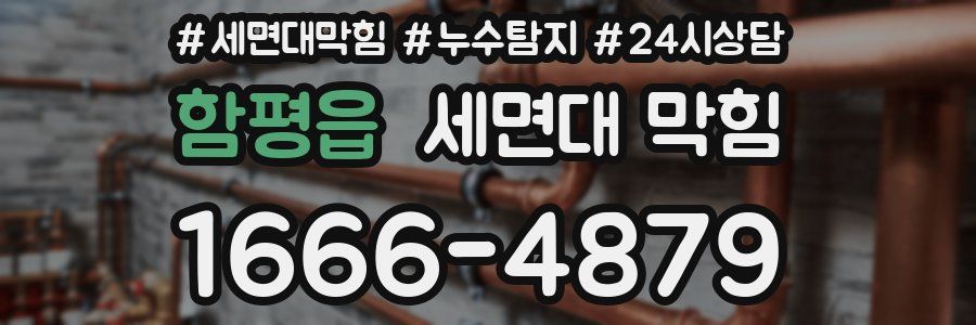 함평읍 세면대 막힘