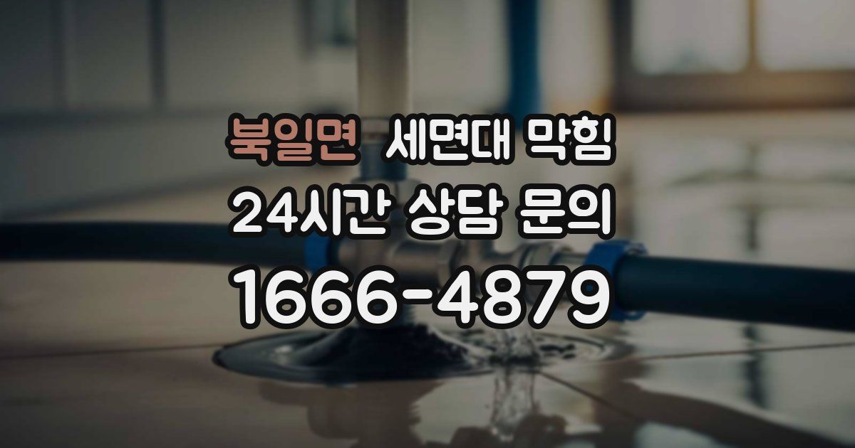 북일면 세면대 막힘