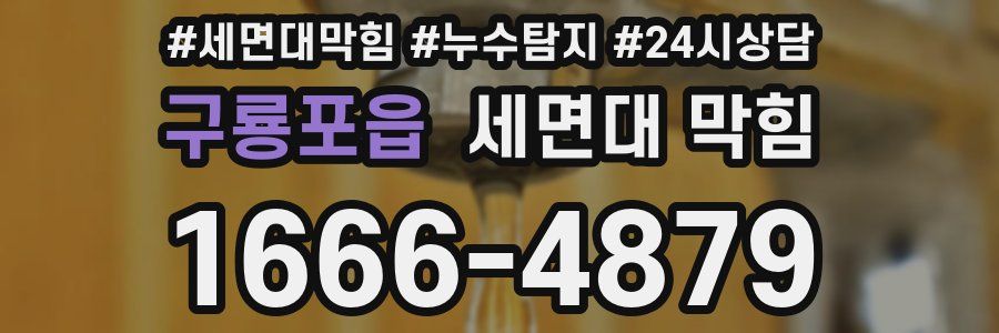 구룡포읍 세면대 막힘