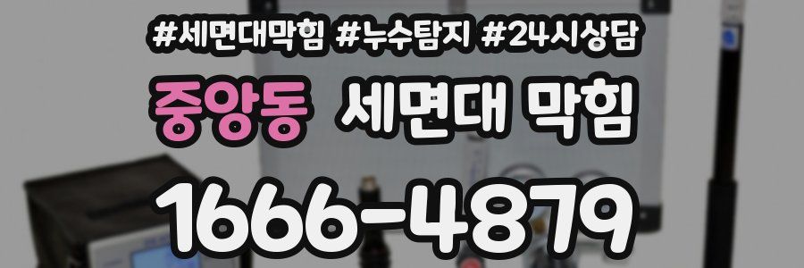 중앙동 세면대 막힘