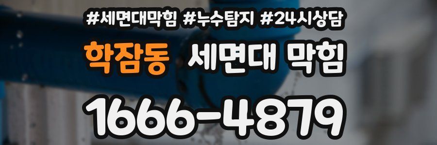 학잠동 세면대 막힘