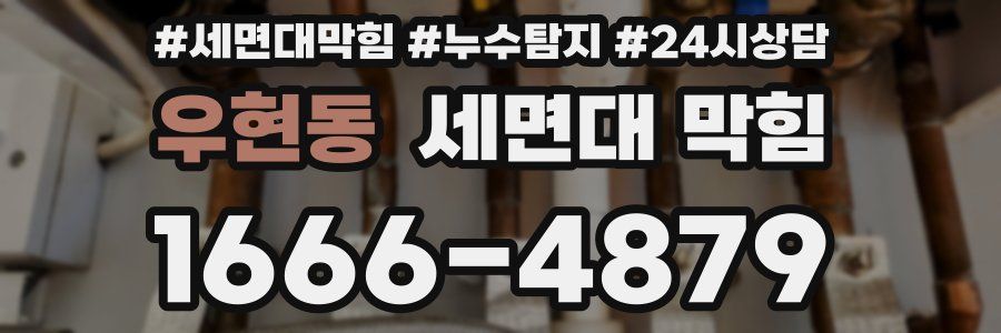 우현동 세면대 막힘