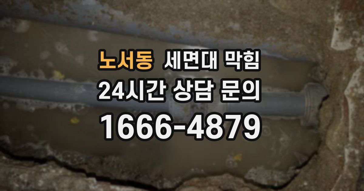 노서동 세면대 막힘
