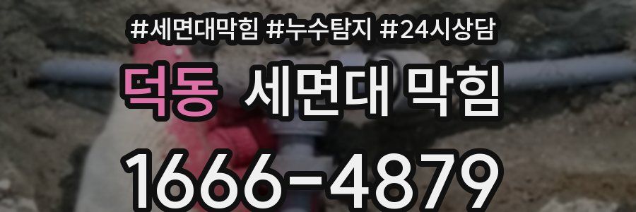 덕동 세면대 막힘