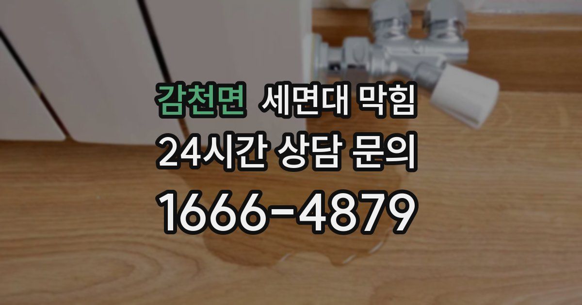 감천면 세면대 막힘