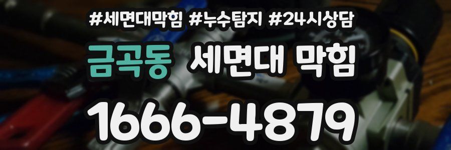 금곡동 세면대 막힘