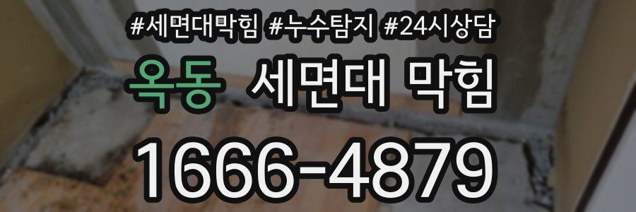 옥동 세면대 막힘