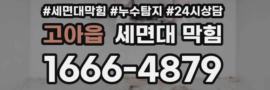 고아읍 세면대 막힘