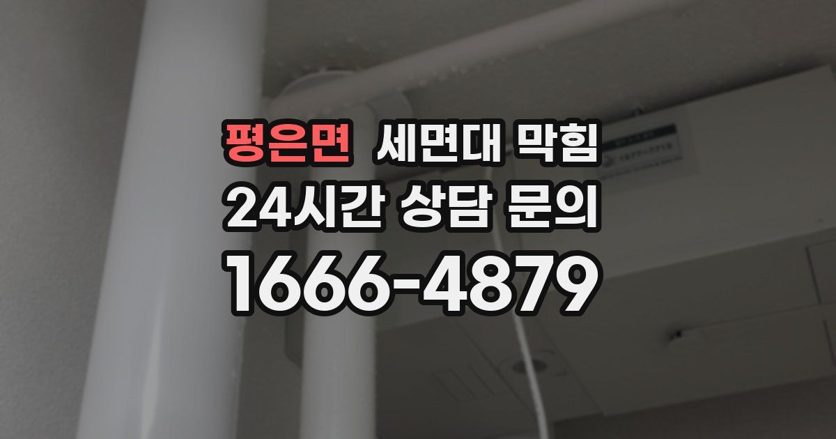 평은면 세면대 막힘