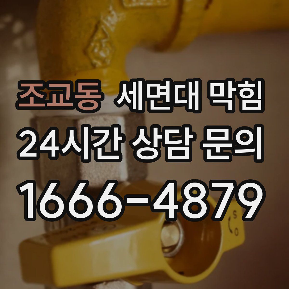 조교동 세면대 막힘