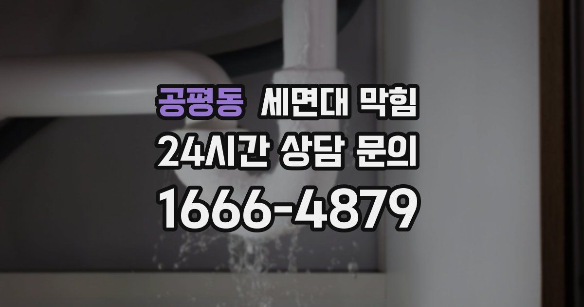 공평동 세면대 막힘