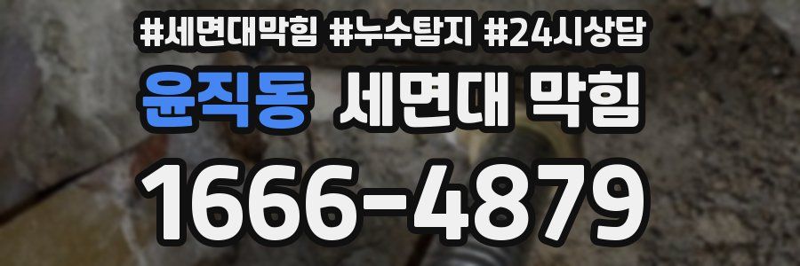 윤직동 세면대 막힘