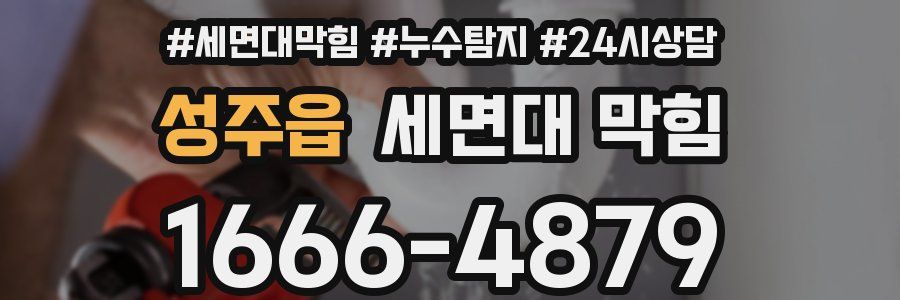 성주읍 세면대 막힘