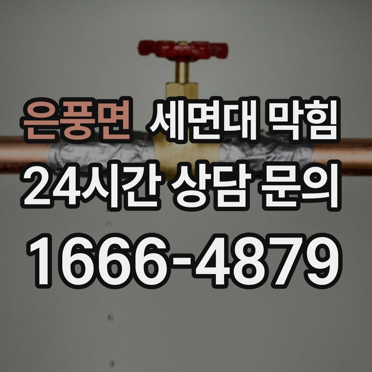 은풍면 세면대 막힘 물이 내려가며 '털썩' 소리가 나면