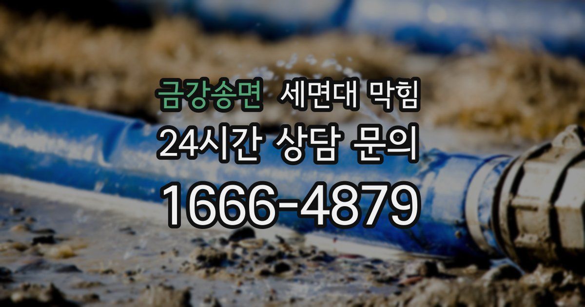 금강송면 세면대 막힘