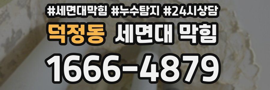 덕정동 세면대 막힘