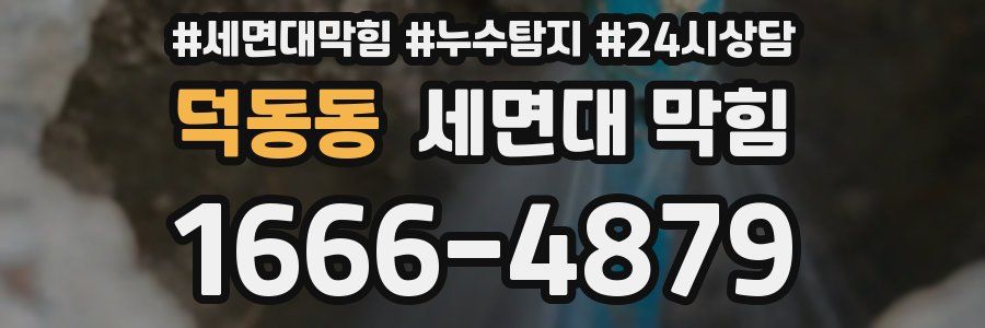 덕동동 세면대 막힘