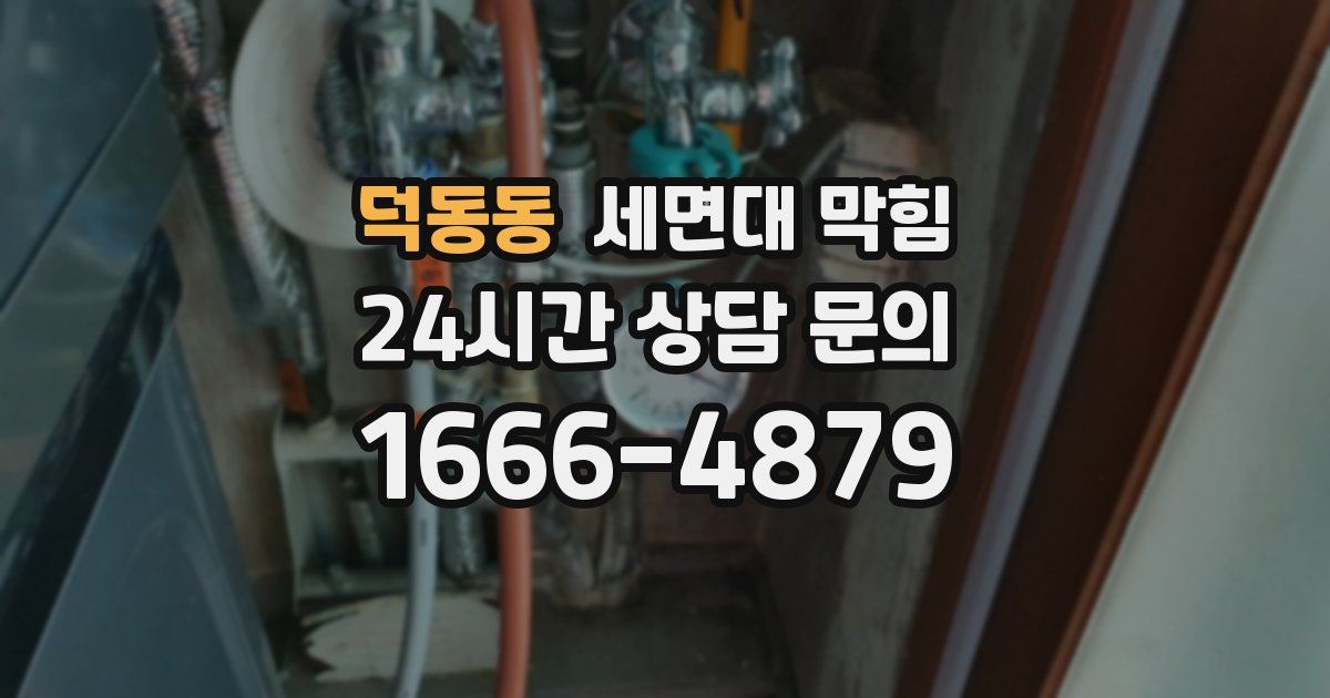 덕동동 세면대 막힘