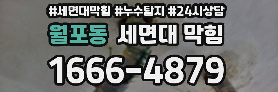 월포동 세면대 막힘