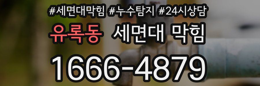 유록동 세면대 막힘