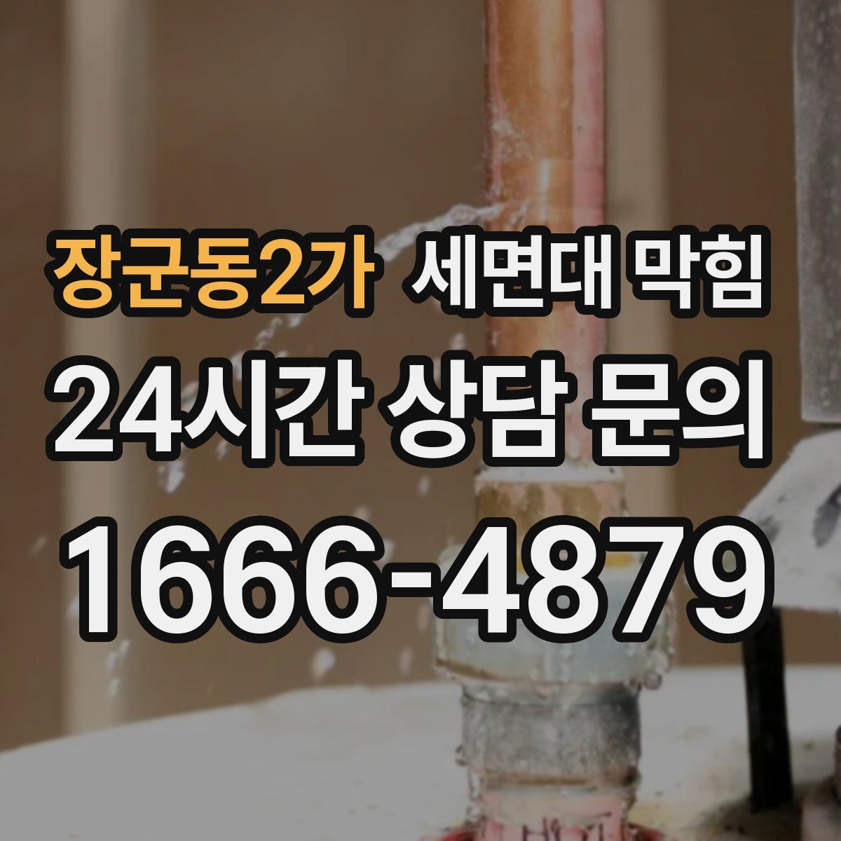 장군동2가 세면대 막힘