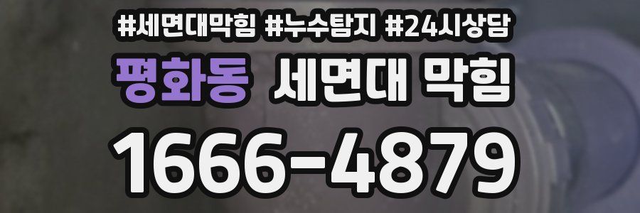 평화동 세면대 막힘