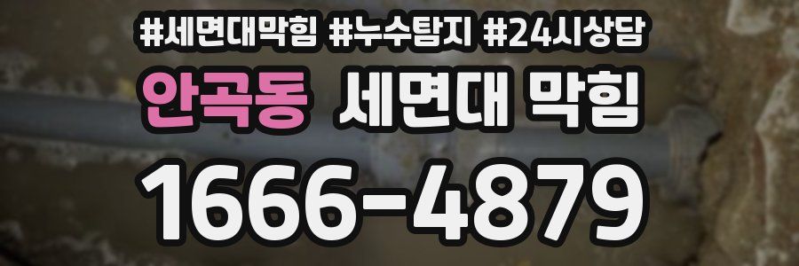 안곡동 세면대 막힘