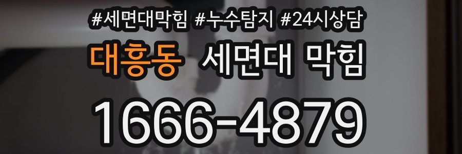 대흥동 세면대 막힘