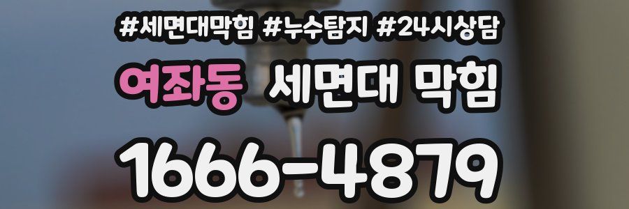 여좌동 세면대 막힘