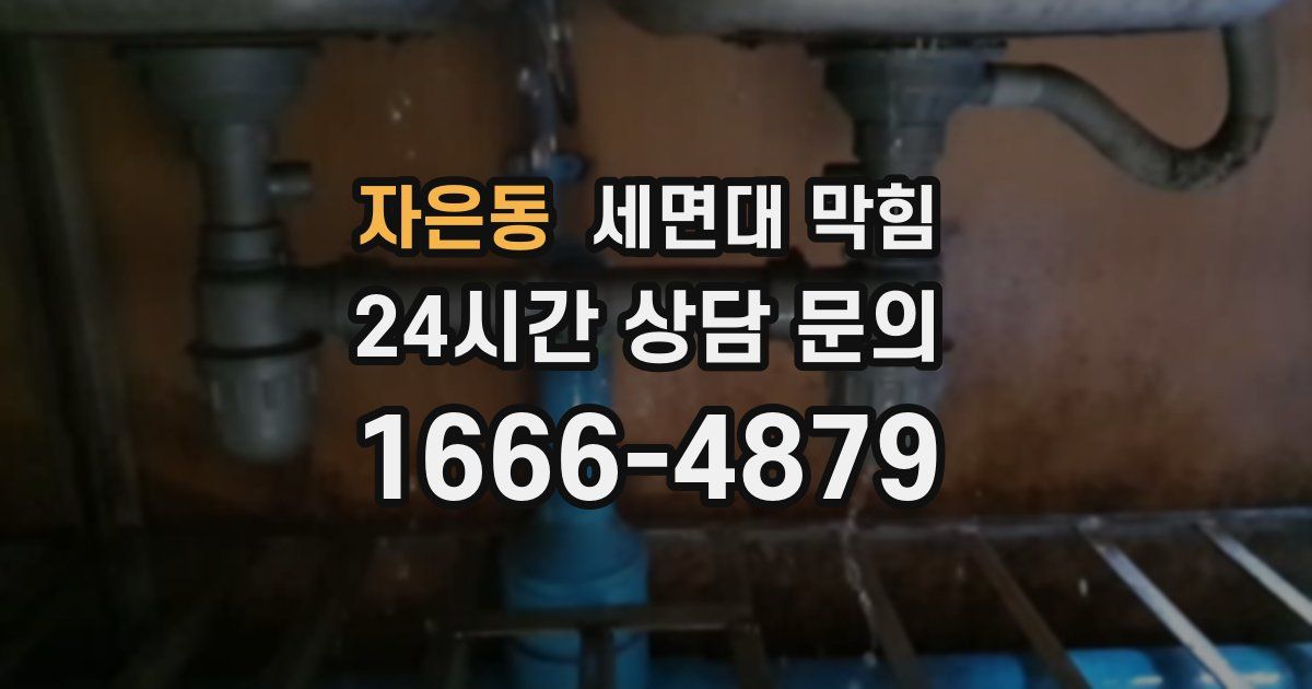 자은동 세면대 막힘