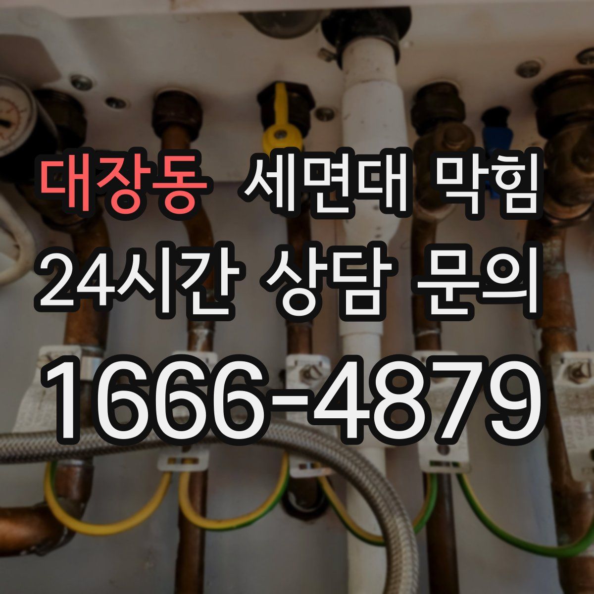 대장동 세면대 막힘