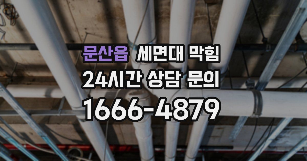 문산읍 세면대 막힘