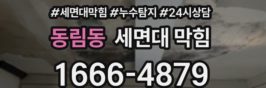 동림동 세면대 막힘