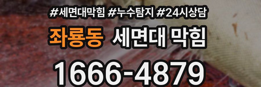 좌룡동 세면대 막힘