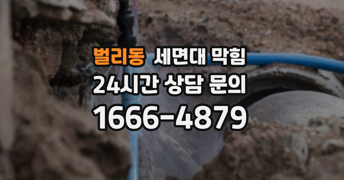 벌리동 세면대 막힘