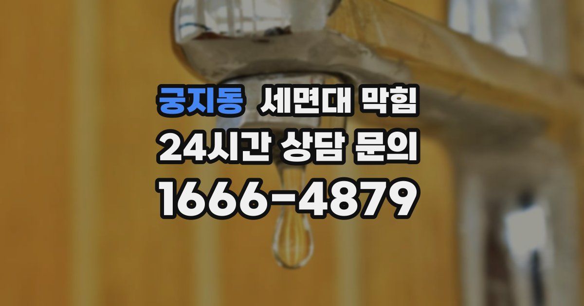 궁지동 세면대 막힘