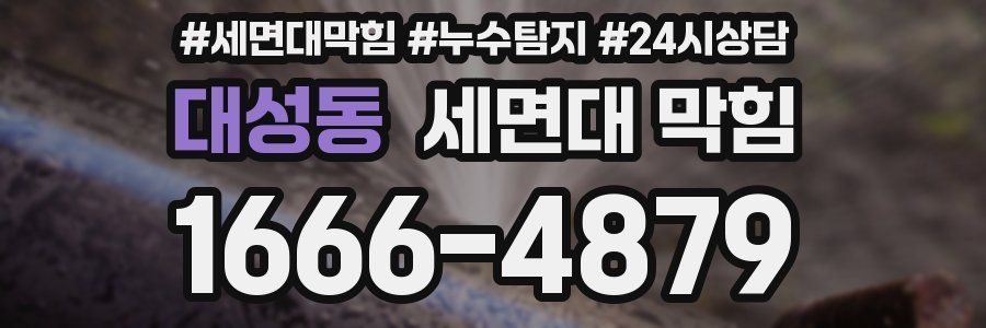 대성동 세면대 막힘
